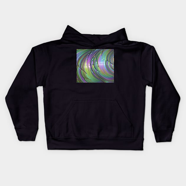 Abstract Mandelbrot Set Fractal in Pastels Kids Hoodie by karenmcfarland13